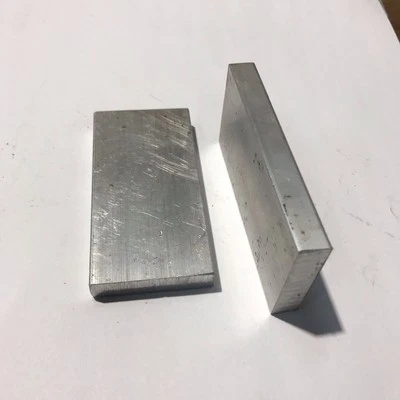 1x Alu Aluminium Reststück Flach, Vierkant 50 x 12 x ca. 100 mm lang (H-96)