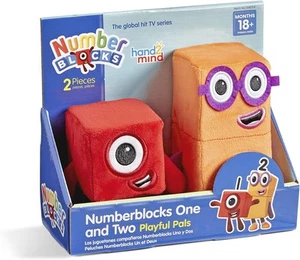 Hand2mind Numberblocks One and Two Playful Pals, Cartoon Plush Figure Toys, Kids - Picture 1 of 9