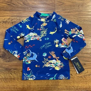 NWT Polo Ralph Lauren bear under the sea Rashguard 3T - Picture 1 of 6