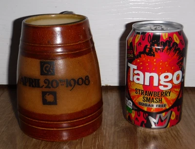 Rare Royal Doulton Lambeth Stoneware Commemorative Mug Tankard – April 20th 1908 - Image 1 of 4