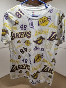 NBA Los Angeles Lakers Inaugural Season Graphic Print T-shirt Size Youth XL... - Picture 1 of 3