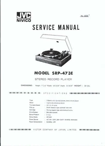 JVC Nivico Service Manual für SRP-473E Copy - Picture 1 of 1