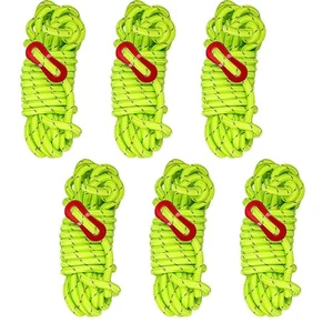 6pcs 6mm Reflective Rope Lightweight for Camping Tents and Outdoor Use - Picture 1 of 9