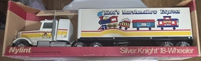 Nylint Silver Knight 18 Wheeler Trailer Semi Truck KIDDS MARSHMALLOW EXPRESS - Image 1 of 2