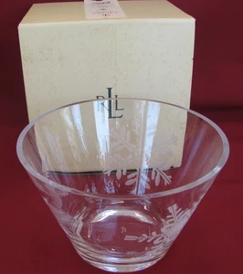 Vintage Ralph Lauren Kristall 8" Schale Let It Snow in OVP  - Bild 1 von 5