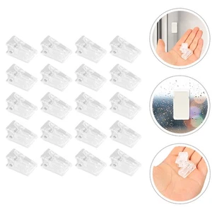 20 Stück Poster Hänge Clips Transparent Wand Foto Ordner Selbstklebend Mini Klemmen - Bild 1 von 12