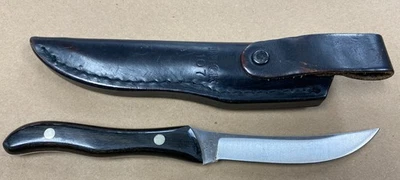 Buck 107 Vintage Fixed Blade Scout Knife With Leather Sheath 1986-1992 - Image 1 of 4