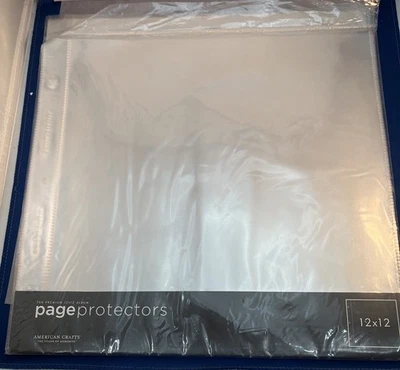 American Crafts 12 X12 Page Protectors 1 Sealed Pack Of 10 + 7 Bonus Pages - Image 1 of 2