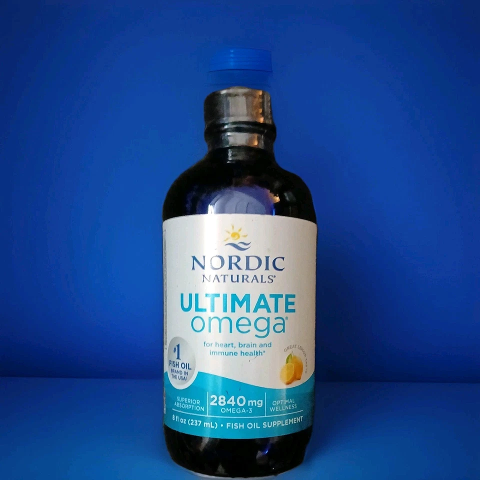 Nordic Naturals Ultimate Omega Liquid - Lemon Omega 3 Fish Oil 8 Oz - Image 1 of 1
