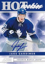 2011-12 ROOKIE SIGNATURES #560 JAKE GARDINER Score - Toronto Maple Leafs
