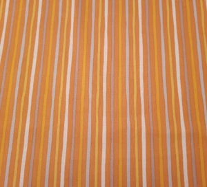 Special Delivery BTY Studio 8 Quilting Treasures Orange Gold Gray White Stripe - Picture 1 of 3