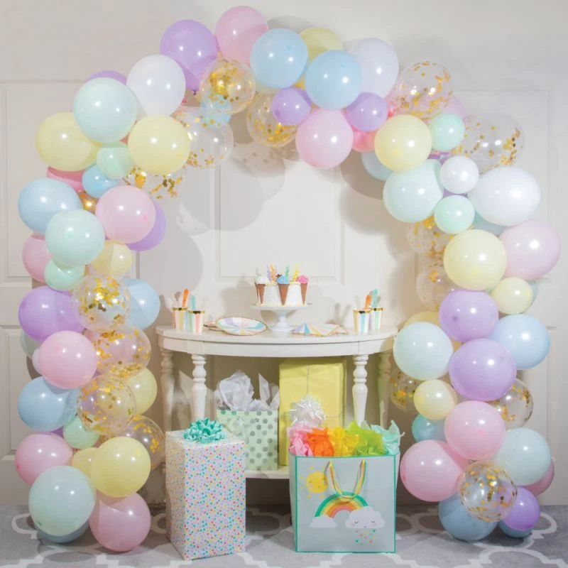 Large Pastel Colors Balloon Arch Kit 110 12-inch Assorted Latex Balloons - Image 1 of 1