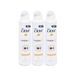 Dove Invisibledry CLEAN TOUCH Deodorant & Body Spray 48H FRESH 150ml Pack Of 3