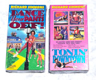2 Richard Simmons VHS Exercise Tapes Dance Your Pants Off &amp; Tonin&#39; Downtown