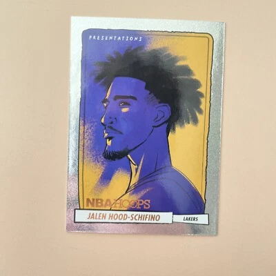 2023-24 Panini NBA Hoops Presentations Jalen Hood-Schifino #14 Rookie RC - Image 1 of 2