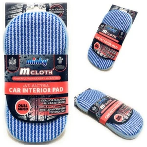 Minky Microfiber Cleaning Pad High Density Anti Bacterial For Car Interior - Picture 1 of 4