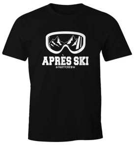 Herren T-Shirt Après Ski Party Crew Ski-Fahrer Snowboard-Fahrer Wintersportler - Bild 1 von 7