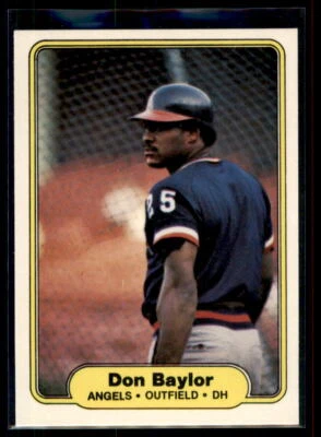 1982 Fleer Don Baylor #451 California Angels - Image 1 of 2