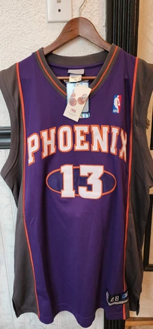 NWT Authentic VTG NBA Reebok Phoenix Suns Steve Nash 13 Jersey SEWN 48 Cover