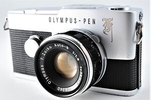 [Near MINT] Olympus PEN F Silver 35mm Half Frame Film Camera from JAPAN