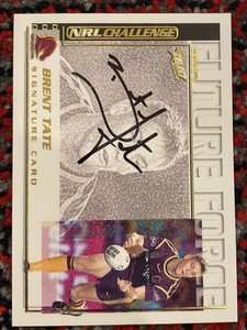 2002 SELECT Rugby League FUTURE FORCE Brent Tate FF22 Signature Autograph