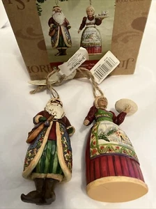 Jim Shore "Tis The Season For Loving Hearts" Santa And Mrs. Santa Claus - Bild 1 von 13