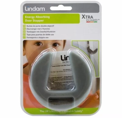 4 x Lindam Xtra Guard energieabsorbierender Türstopper 50 % RABATT UVP-frei P&P