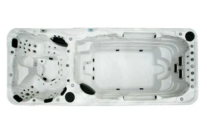 XXXL Luxus Led Swim Spa 580x230 Whirlpool Gegenstromanlage Outdoor Schwimmbecken - Bild 1 von 9