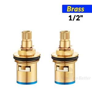 1/2" Tap Valve Cartridge Replacement Ceramic Disc gland Quarter Turn 20 teeth - Picture 1 of 16