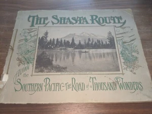 THE SHASTA ROUTE Southern Pacific Railroad Souvenir Guía Escénica Libro - Imagen 1 de 9