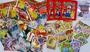 POKEMON Sammelkarten Glanzkarte Sticker NINTENDO Pikachu Glurak Mewtu Ponita - Bild 1 von 7