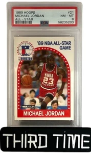 1989 Hoops Micheal Jordan All Star #21 PSA 8 - Picture 1 of 4
