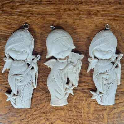 Instrumentos Ángeles Años 70 De Colección Decoración Pared Colgantes México Kitsch Decoración, Navidad Foto 1 de 4