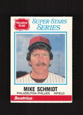 1986 Meadow Gold Stat Back #16 Mike Schmidt
