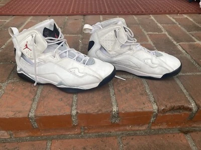 Air Jordan True Flight "White Cement" Blanco/Negro/Gris/Rojo talla Para Hombre 12 Foto 1 de 4