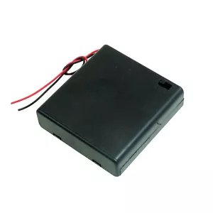 Scatola Per Batterie Pile 4 X Aa Portabatterie Interruttore Holder Switch - Picture 1 of 1