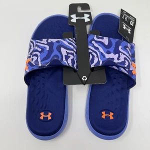 Under Armour Sandals Slides Womens Size 10 Ignite 7 Graphic Camo 3026028-400 - Picture 1 of 5