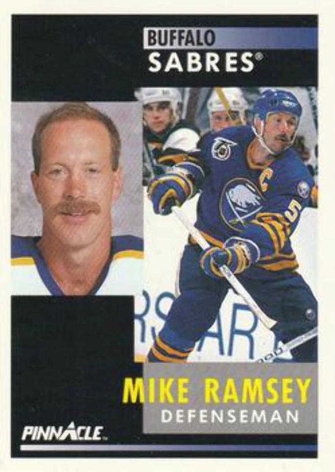 #64 Mike Ramsey - Buffalo Sabres - 1991-92 Pinnacle Hockey - Image 1 of 1