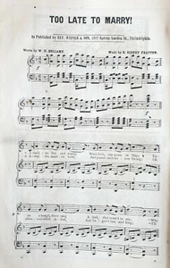 1882 = SPARTITO MUSICALE OTTOCENTESCO = Originale = RARO (7a) - Imagen 1 de 1