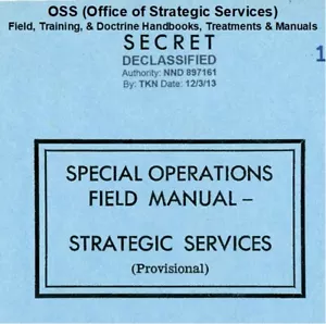 OSS Office of Strategic Services Field, Training, & Doctrine Handbooks USB Drive - Picture 1 of 12