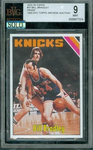 1975-76 TOPPS LOA #37 BILL BRADLEY PROOF BGS 9 MAC SOLO FINEST $600 CARD * - Picture 1 of 8