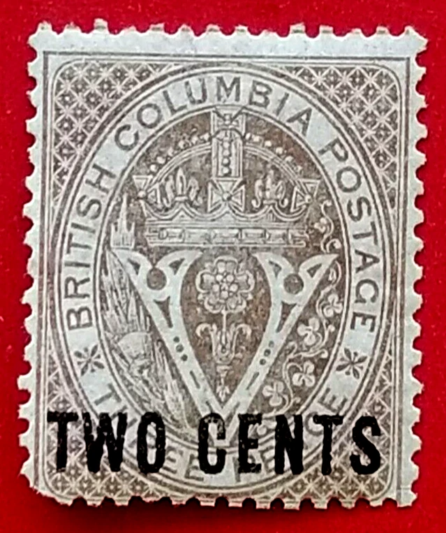 Vancouver Island #8 Surcharge Seal of British Columbia MNG - Image 1 of 1