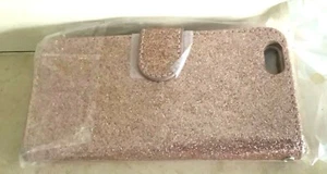 NEW - PINK GLITTER WALLET CASE for apple iphone 6 - Picture 1 of 2