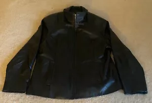 Wilsons Damen schwarze Lederjacke Thinsulate gefüttert Bomber Gr. XL Stehkragen - Bild 1 von 24