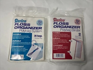 NEW Darice Floss Organizer Polybag System 36 Bags & Binder Covers - Picture 1 of 3