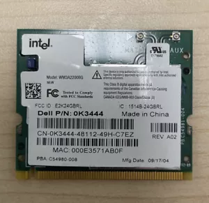 Dell Inspiron 0K3444 Mini PCI Wireless Laptop Karte Intel WM3A2200BG NEU - Bild 1 von 2
