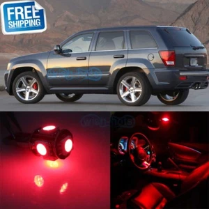 Bright Red LED Lights Interior Package Kit For 2005-2010 Jeep Grand Cherokee - Picture 1 of 8
