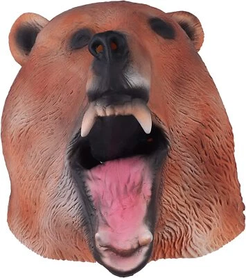 Animal Head Latex Mask Dress Up Halloween Costume Party Mask Cosplay - Image 1 of 4