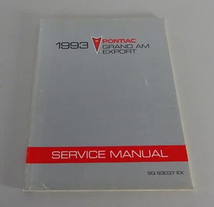 Diagnostica Manuale/Manuale di Servizio Pontiac Grand Am Esportazione From 1993 - Foto 1 di 4