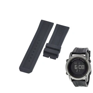 Correa de reloj BU7715 24 mm de goma negra para Burberry Sport - Imagen 1 de 7